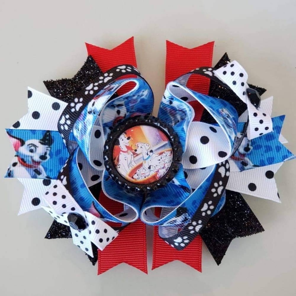 Dalmatians Inspired hairbow